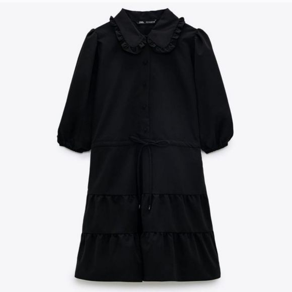 New Zara Poplin Mini Dress - 4387/263 - Picture 1 of 13